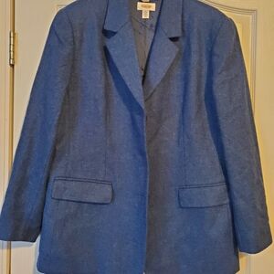 Talbots Elegant Navy Blazer